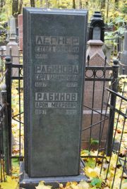 Рабинова Сарра Владимировна, Москва, Востряковское кладбище