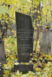 Агроскин Симон Моисеевич, Москва, Востряковское кладбище