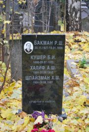 Бакман Р. Ш., Москва, Востряковское кладбище