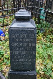 Фрумина М. Ш., Москва, Востряковское кладбище