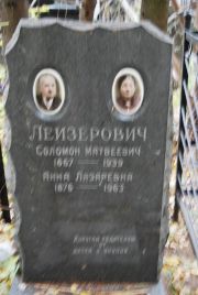 Лейзерович Соломон Матвеевич, Москва, Востряковское кладбище