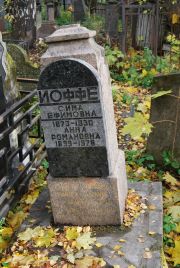 Иоффе Сима Еффимовна, Москва, Востряковское кладбище