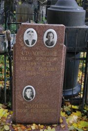 Столовицкий Захар Абрамович, Москва, Востряковское кладбище