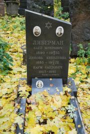 Либерман Саул Меерович, Москва, Востряковское кладбище