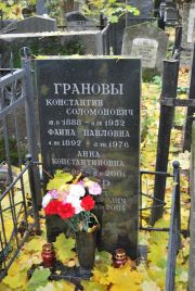 Гранова Фаина Павловна, Москва, Востряковское кладбище