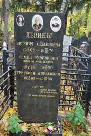 Левин Евгения Семеновна, Москва, Востряковское кладбище
