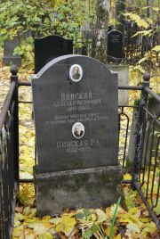 Пинский Александр Иосифович, Москва, Востряковское кладбище