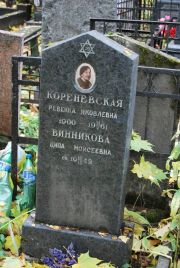 Кореневская Ревекка Яковлевна, Москва, Востряковское кладбище
