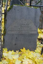 Берман Анна Борисовна, Москва, Востряковское кладбище
