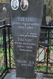 Тылис Борис Израйлевич, Москва, Востряковское кладбище