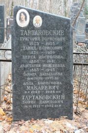 Тартаковская Берта Иосифовна, Москва, Востряковское кладбище