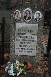 Фейгина Ханя-Хая , Москва, Востряковское кладбище