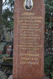 Злацин Александр Максович, Москва, Востряковское кладбище