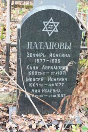 Натапова Эсфирь Исаевна, Москва, Востряковское кладбище