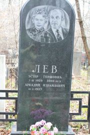 Лев Эстер Гершовна, Москва, Востряковское кладбище