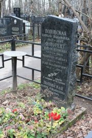 Поповская Цирель Вольфовна, Москва, Востряковское кладбище