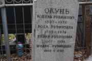 Окунь Копель Рувинович, Москва, Востряковское кладбище
