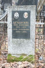 Белявский Арон Залманович, Москва, Востряковское кладбище