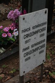 Сандомирская Раиса Юлиановна, Москва, Востряковское кладбище