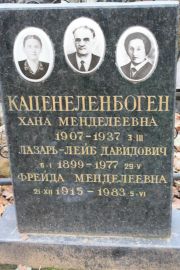 Каценеленбоген Хана Менделевна, Москва, Востряковское кладбище