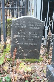 Кравцова Любовь Лазаревна, Москва, Востряковское кладбище
