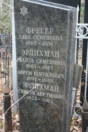 Фрегер Хава Семеновна, Москва, Востряковское кладбище
