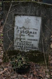 Гоберман Хана Борисовна, Москва, Востряковское кладбище