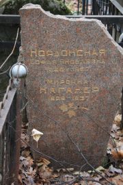 Кордонская Софья Яковлевна, Москва, Востряковское кладбище