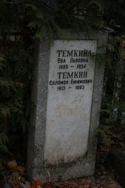 Темкина Ева Львовна, Москва, Востряковское кладбище