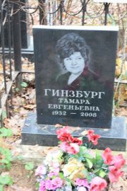Гинзбург Тамара Евгеньевна, Москва, Востряковское кладбище