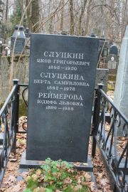 Слуцкина Берта Самуиловна, Москва, Востряковское кладбище