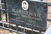 Шлиндман Семен Михайлович, Москва, Востряковское кладбище