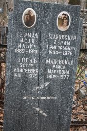 Маковский Абрам Григорьевич, Москва, Востряковское кладбище