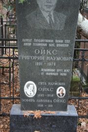 Ойкс Григорий Наумович, Москва, Востряковское кладбище