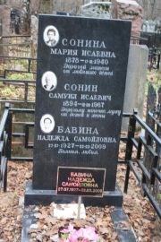 Сонин Самуил Исаевич, Москва, Востряковское кладбище