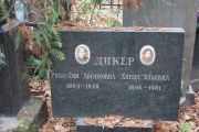 Дикер Рива-Лия Абрамовна, Москва, Востряковское кладбище