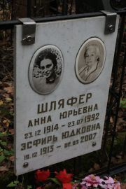 Шляфер Анна Юрьевна, Москва, Востряковское кладбище