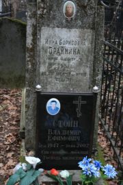 Стоин Владимир Ефимович, Москва, Востряковское кладбище