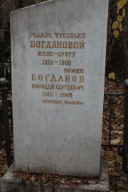 Богданов Николай Сергеевич, Москва, Востряковское кладбище