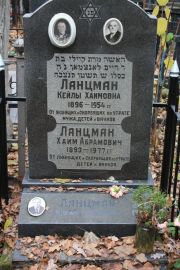 Ланцман Кейлы Хаимовна, Москва, Востряковское кладбище