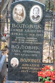 Воловик Семен Авдеевич, Москва, Востряковское кладбище