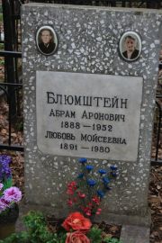 Блюмштейн Абрам Аронович, Москва, Востряковское кладбище