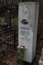 Комский Владимир Моисеевич, Москва, Востряковское кладбище