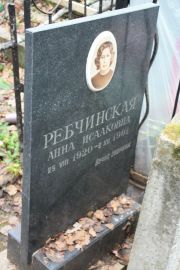 Ребчинская Анна Исааковна, Москва, Востряковское кладбище