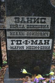 Занис Бейла Осиповна, Москва, Востряковское кладбище