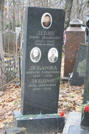 Левин Борис Исаакович, Москва, Востряковское кладбище