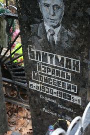 Блитман Израиль Моисеевич, Москва, Востряковское кладбище
