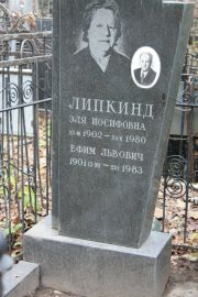 Липкинд Эля Иосифовна, Москва, Востряковское кладбище