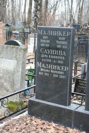 Мазникер Михаил Маркович, Москва, Востряковское кладбище