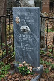 Беренштейн Дора Григорьевна, Москва, Востряковское кладбище